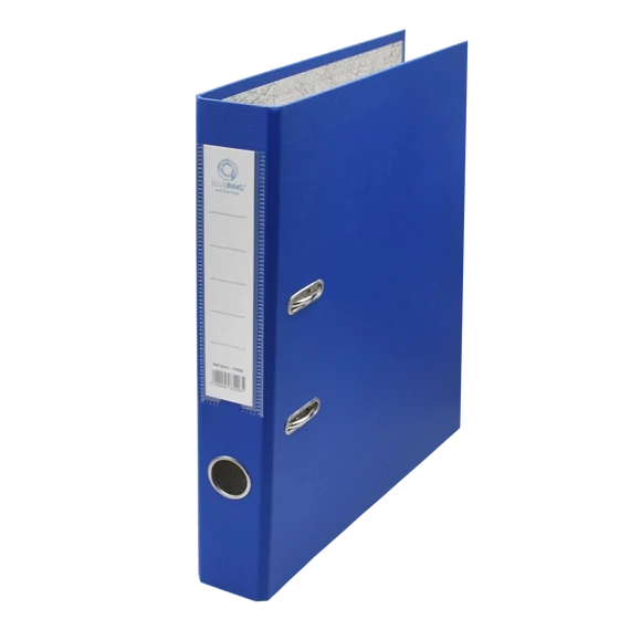 Iratrendező A4, 5cm, két oldalt PP borítás,lapraszerelt, Bluering® Premium kék