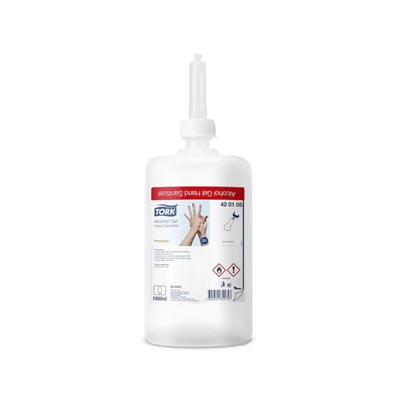 Kéz- és bőrfertőtlenítő gél 1 liter alkoholos S1 Tork_420105