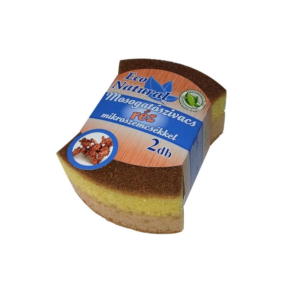 Kókuszszivacs réz szemcsékkel 2 db/csomag Cleanne Eco Natural