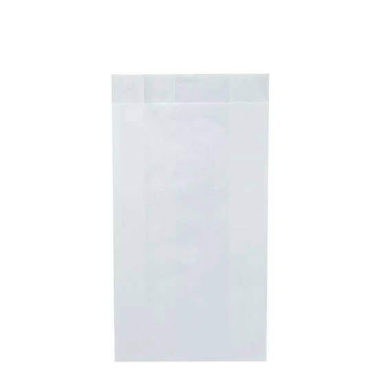Papírtasak ablak nélküli 0,5 kg-os 2000db/karton 120+45x220 mm fehér