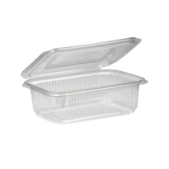 Salátás tál egybefedeles PET 1000 ml 100 db/csomag