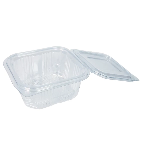 Salátás tál egybefedeles PET 375 ml 100 db/csomag