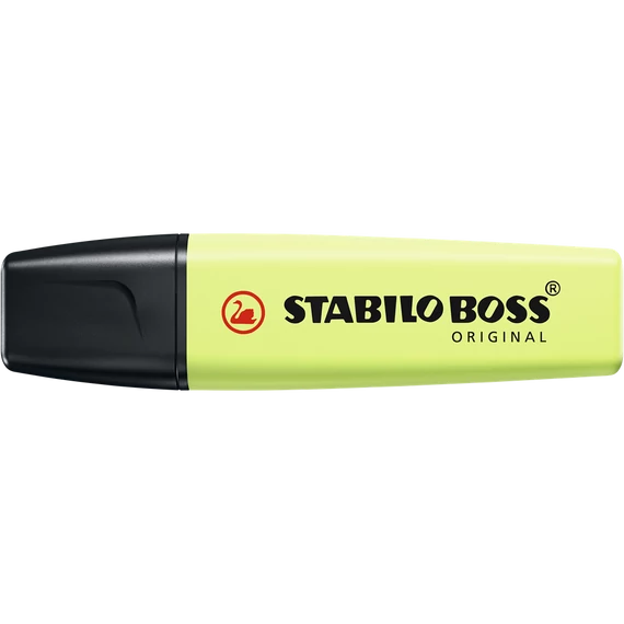 Szövegkiemelő 2-5mm, vágott hegyű, STABILO Boss original Pastel lime