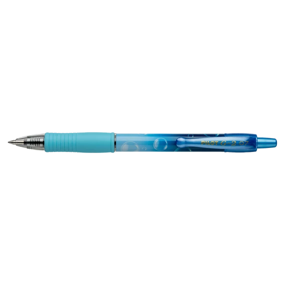 Zseléstoll 0,7mm, nyomógombos Pilot G-2 Bubble kék test, írásszín kék