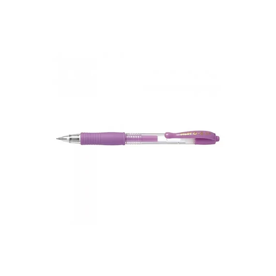 Zseléstoll 0,7mm, nyomógombos Pilot G-2, írásszín metál lila