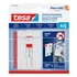 Kép 1/9 - Akasztószög öntapadós, állítható sima felületekhez 4 kg teherbírás 2 darab/bliszter Tesa Powerstrips