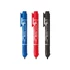 Kép 2/2 - Alkoholos marker 1,3 mm, nyomógombos, Zebra Mckie Retractable írásszín kék