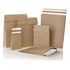 Kép 5/5 - Csomagküldő webshop tasak 450x570x100mm, erős kraft papírból 100 db/doboz, E-green barna