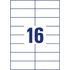 Kép 5/8 - Etikett címke, 105 x37mm, univerzális, 16 címke/ív, 100 ív/doboz, Avery fehér