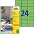 Kép 3/8 - Etikett címke, 70 x37mm, univerzális, 24 címke/ív, 100 ív/doboz, Avery zöld
