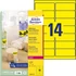 Kép 3/7 - Etikett címke, 99,1 x38,1mm, visszaszedhető, neon 14 címke/ív, 25 ív/doboz, Avery sárga