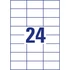 Kép 4/5 - Etikett címke, 70 x37mm, univerzális, 24 címke/ív, 100 ív/doboz, Avery fehér