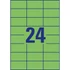 Kép 3/4 - Etikett címke, 70 x37mm, univerzális, 24 címke/ív, 100 ív/doboz, Avery zöld