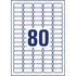 Kép 3/4 - Etikett címke, 35,6 x16,9mm, univerzális visszaszedhető, 80 címke/ív, 100 ív/doboz, Avery fehér
