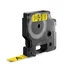 Kép 3/6 - Feliratozógép szalag Dymo D1 S0720580/45018 12mmx7m ORIGINAL fekete/sárga