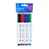 Kép 1/3 - Flipchart marker készlet, rostirón vizes kerek végű 3mm, Bluering®, 4 klf. szín