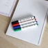 Kép 2/3 - Flipchart marker készlet, rostirón vizes kerek végű 3mm, Bluering®, 4 klf. szín