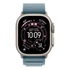 Kép 2/3 - Okosóra Apple Watch Ultra 3 Cellular 49mm Natural Titanium Case with Light Blue Alpine Loop - Medium