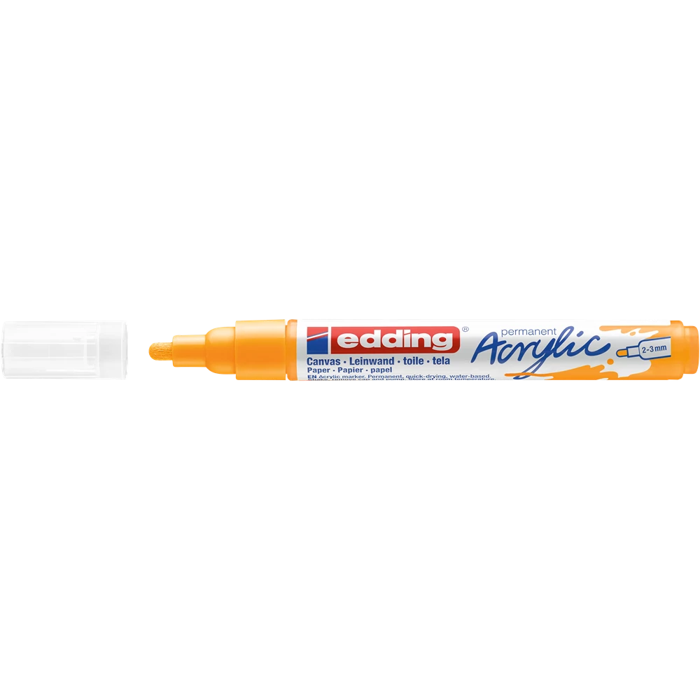 Akril marker 2-3mm, Edding 5100 narancssárga