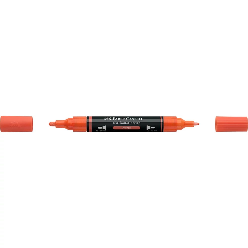 Akril marker kétvégű MULTIMARK 115 Faber-Castell narancs 