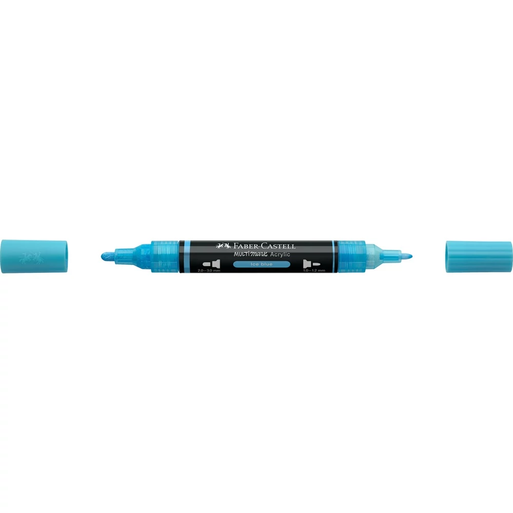 Akril marker kétvégű MULTIMARK 148 Faber-Castell jégkék 