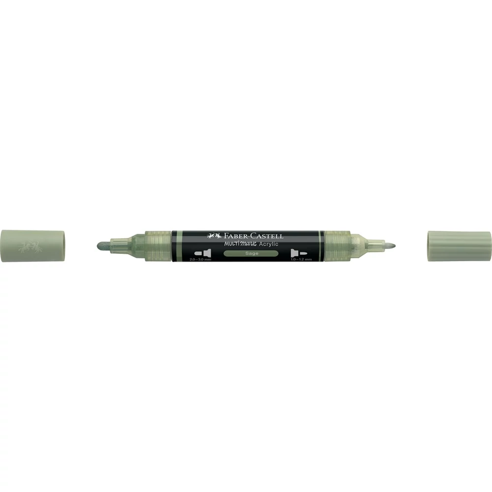 Akril marker kétvégű MULTIMARK 172 Faber-Castell zsályazöld 
