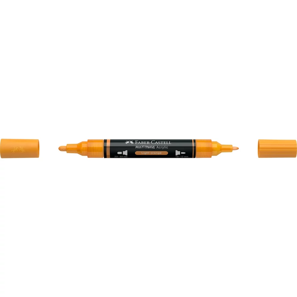 Akril marker kétvégű MULTIMARK 309 Faber-Castell világos narancs