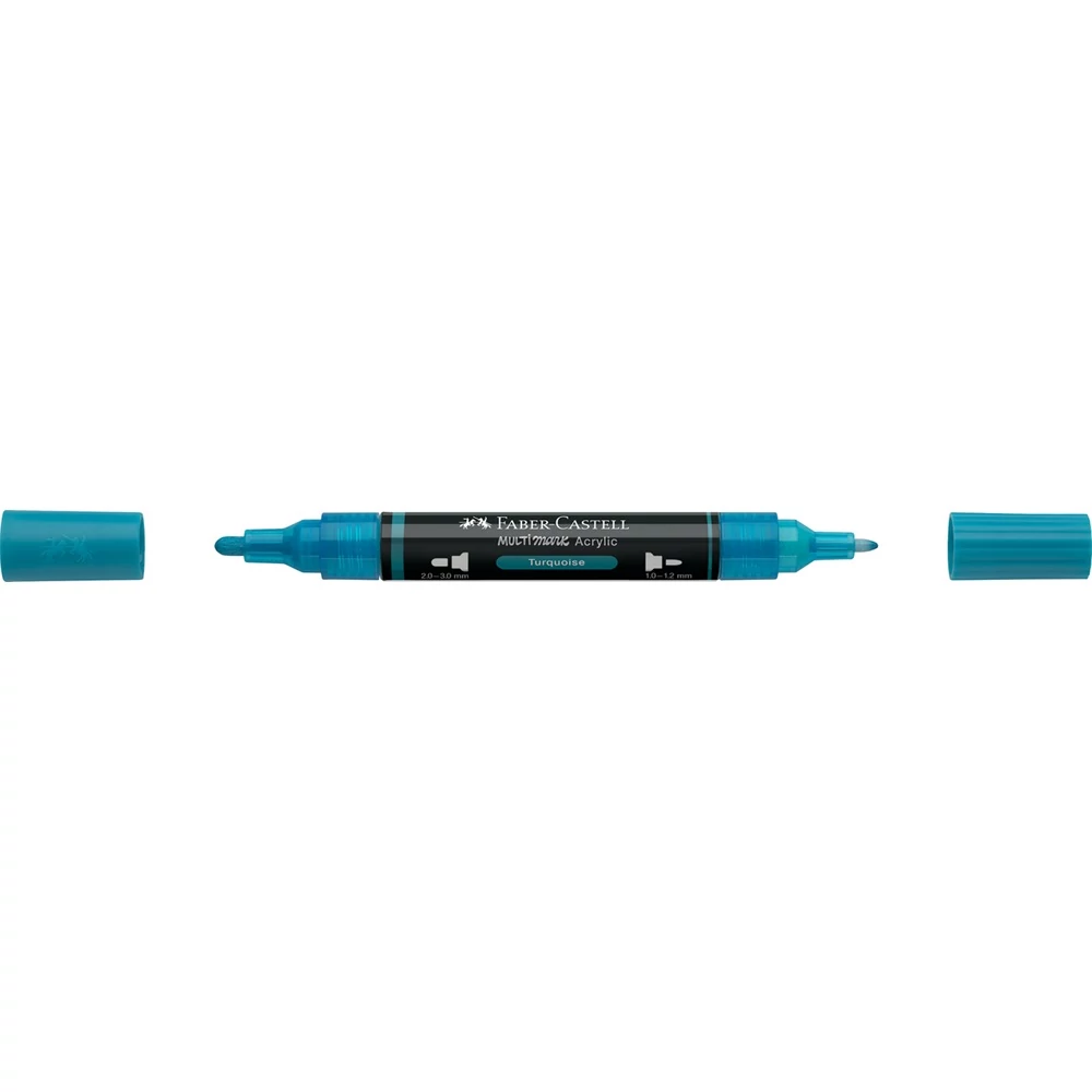 Akril marker kétvégű MULTIMARK 313 Faber-Castell türkiz 