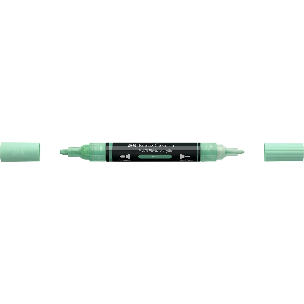Akril marker kétvégű MULTIMARK 412 Faber-Castell mentazöld 