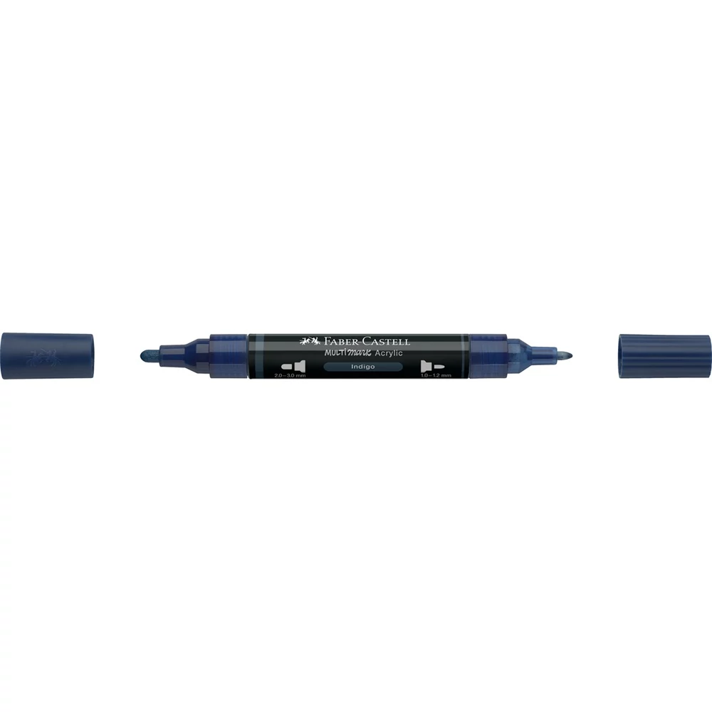 Akril marker kétvégű MULTIMARK 450 Faber-Castell indigókék 