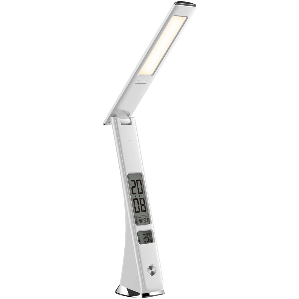 Asztali LED lámpa, Claude, kijelzős, 5W, 5000K, AVIDE, fehér