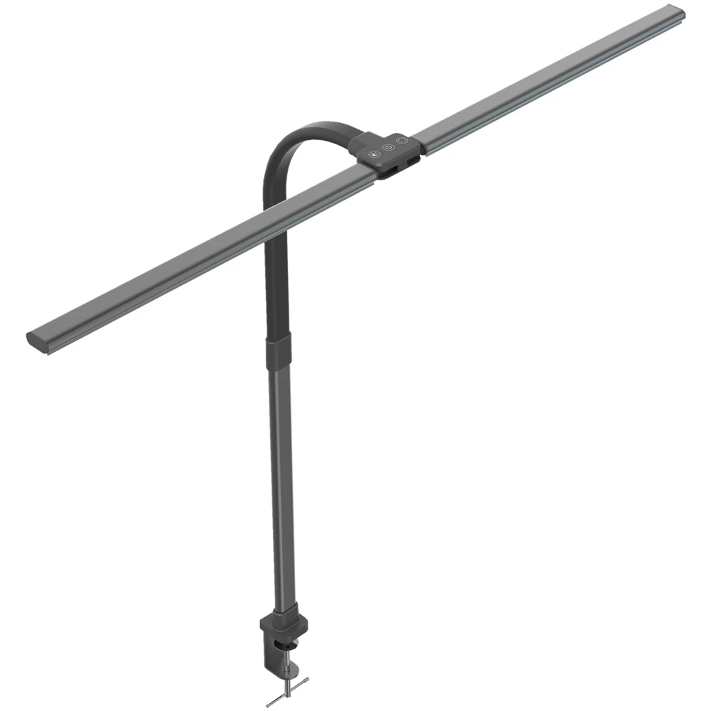 Asztali LED lámpa, duplafejű, 18W, AVIDE, fekete
