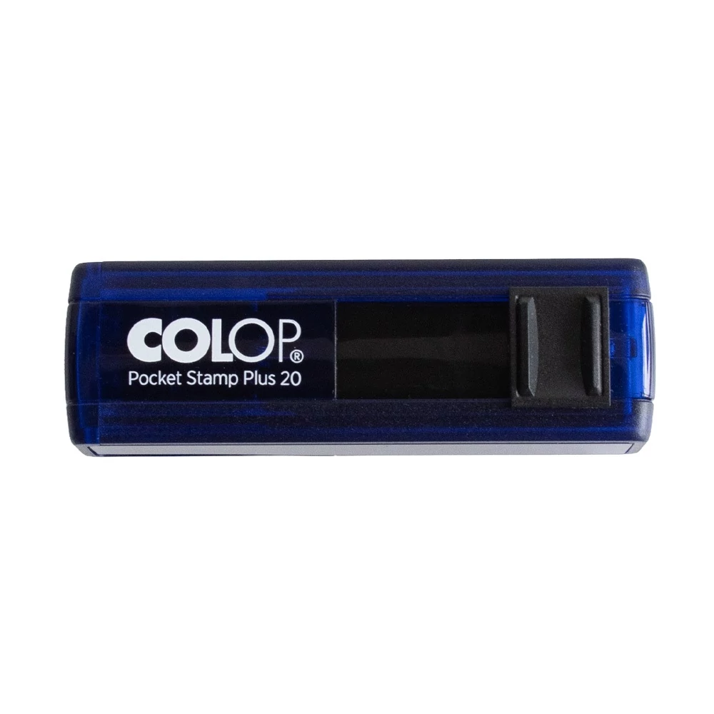 Bélyegző Printer Colop Pocket Stamp Plus 20 kék  ház/ kék párna