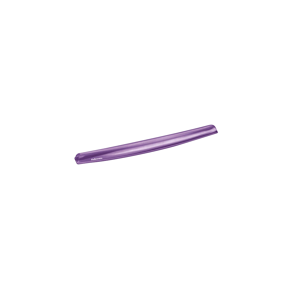 Csuklótámasz billentyűzethez, géltöltésű, Fellowes® Crystal Gel, lila