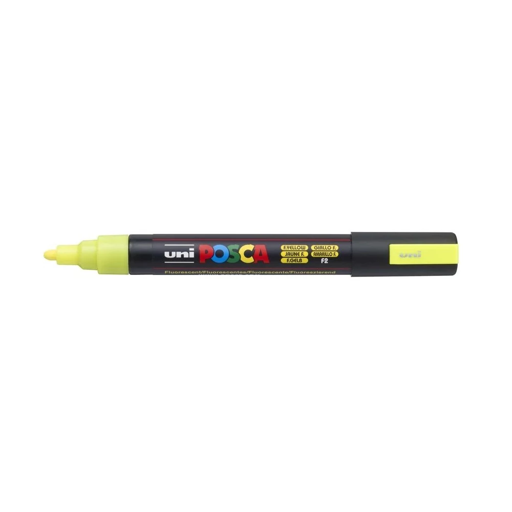 Dekormarker 1,8-2,5mm, Uni Posca PC-5M fluor sárga