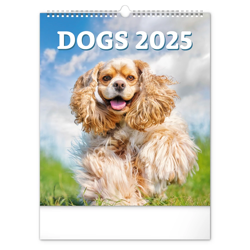 Falinaptár képes  300x340mm Dogs Realsystem 2026.