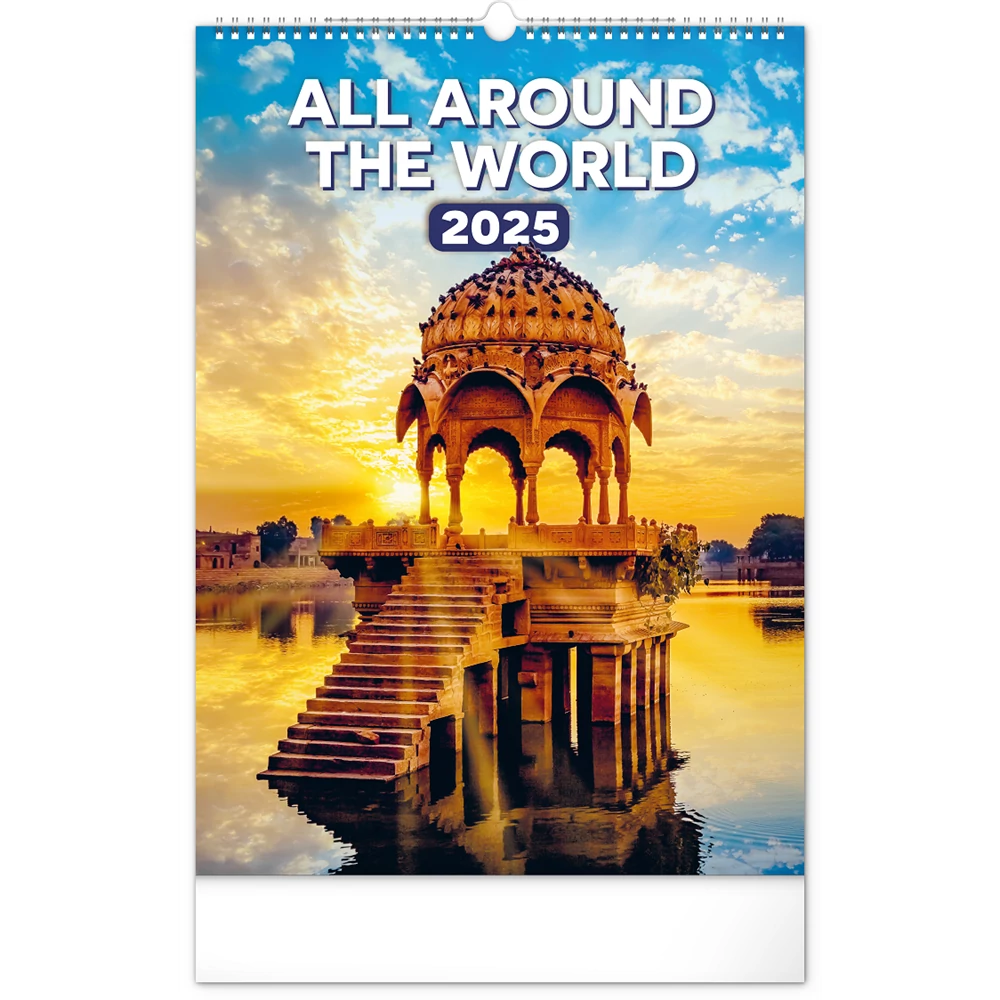 Falinaptár képes  330×460mm All Around the World Realsystem 2026.