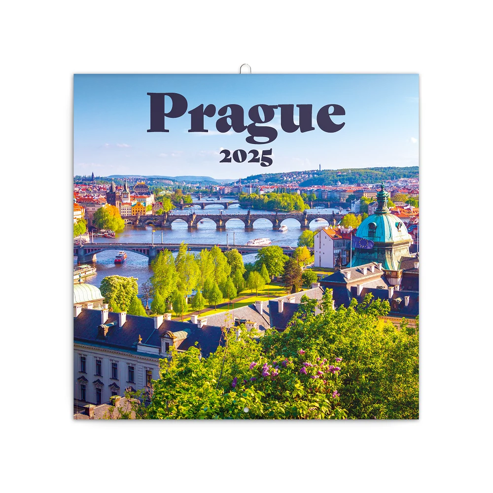 Falinaptár képes lemeznaptár 300x300mm, Prague Realsystem 2026.