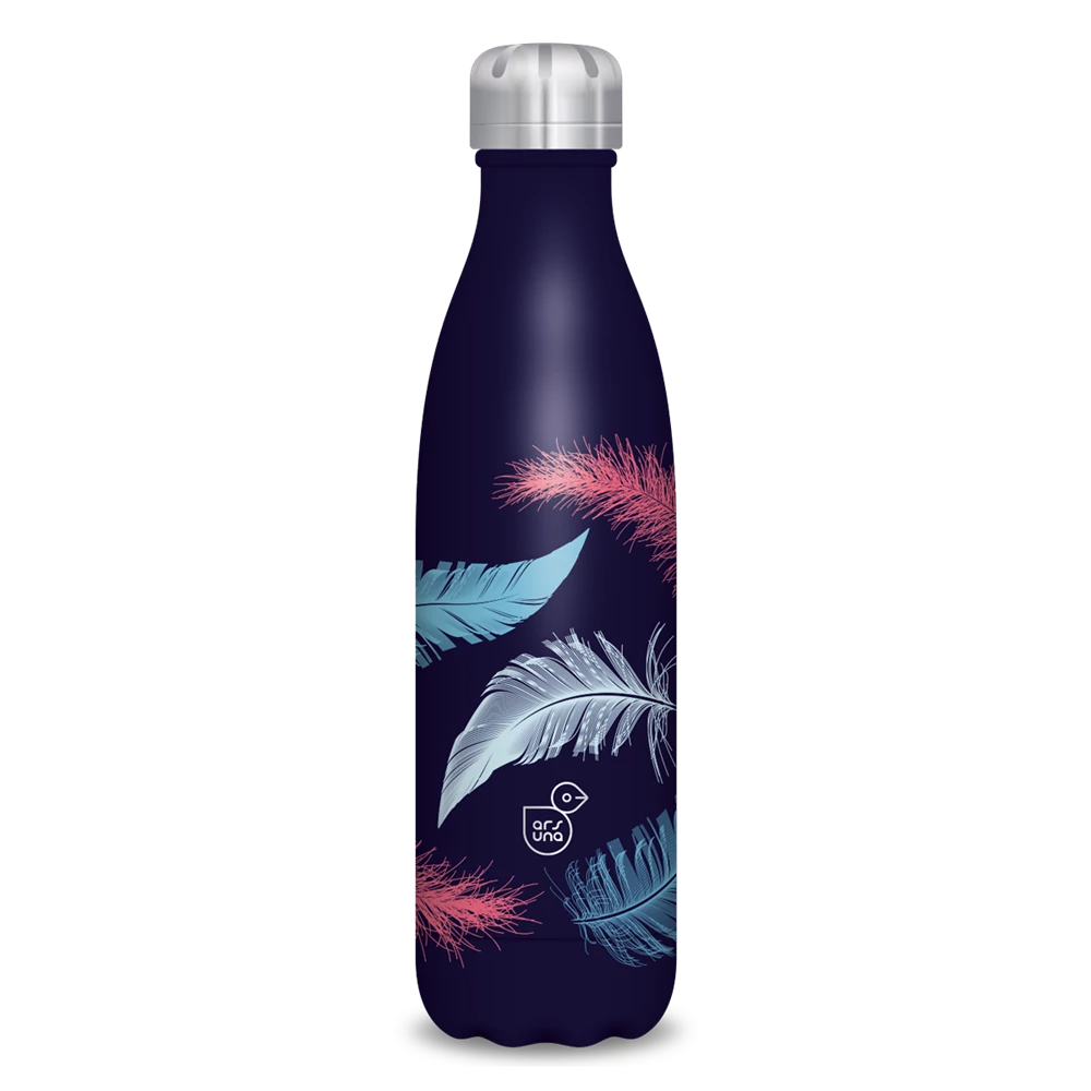 Fémkulacs duplafalú 500ml Ars Una Feather-dark (5170) 22