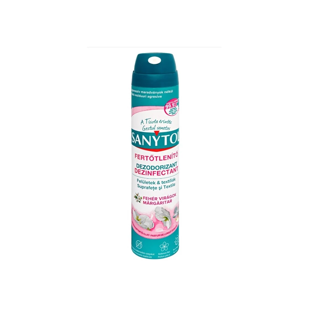 Fertőtlenítő légfrissítő 300 ml aerosol Sanytol Virág