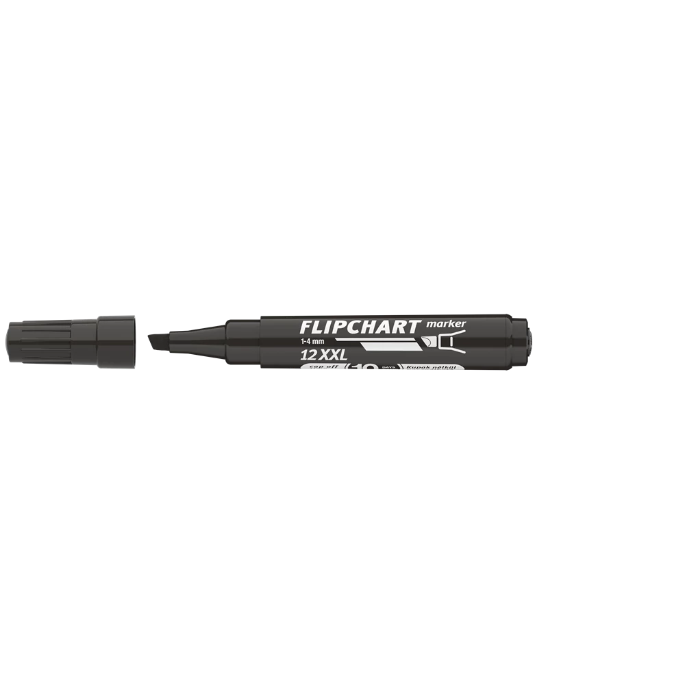 Flipchart marker vízbázisú 1-4mm, vágott Artip 12XXL fekete