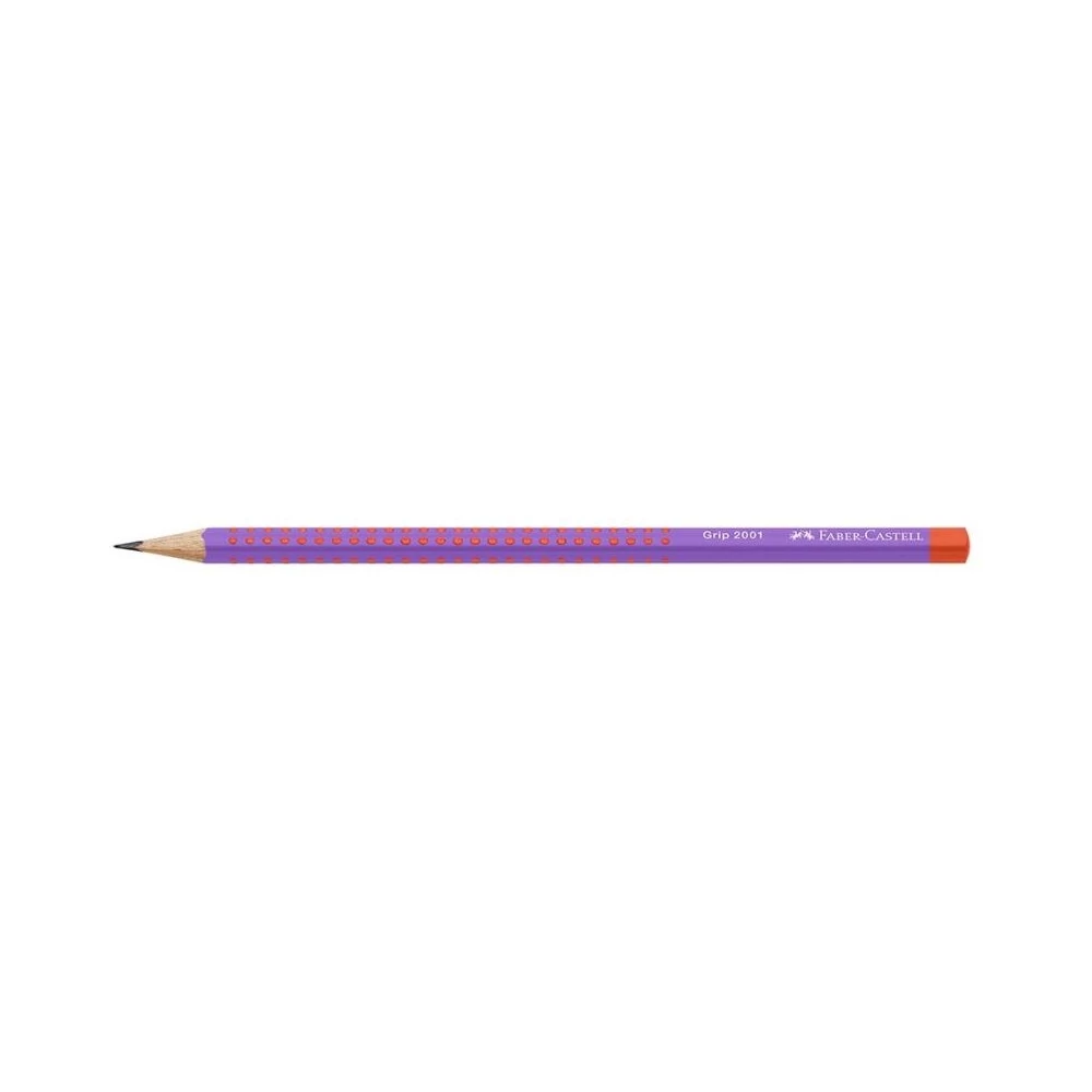 Grafitceruza B, háromszögletű GRIP 2001 Faber-Castell lila-piros test