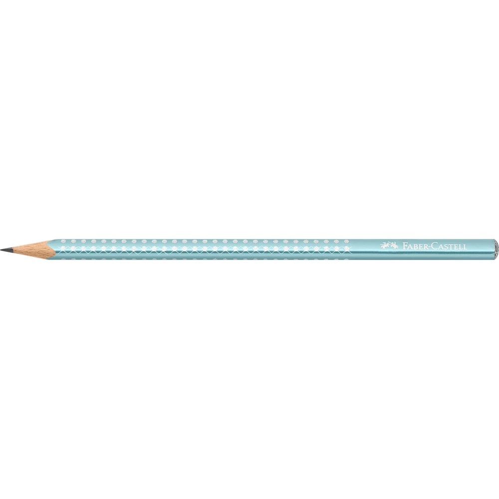 Grafitceruza B,háromszögletű SPARKLE metál Faber-Castell óceánkék test