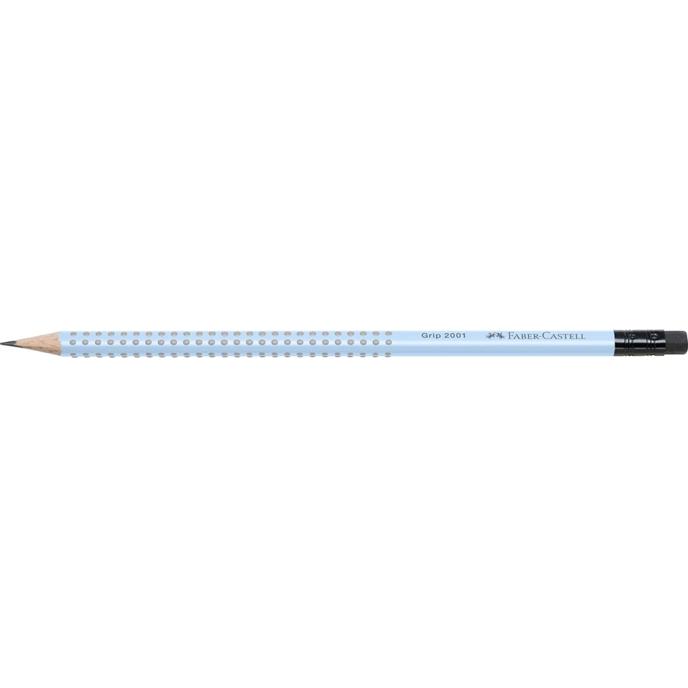 Grafitceruza B,radíros háromszögletű GRIP 2001 Faber-Castell égkék test