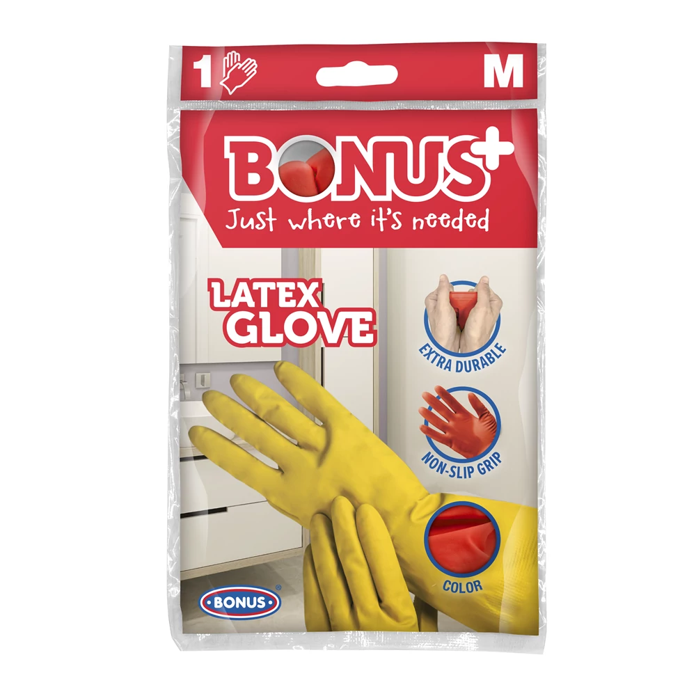 Gumikesztyű M háztartási Bonus_B293