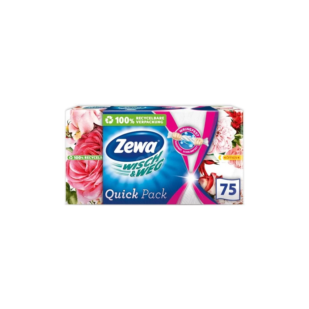 Háztartási papírtörlő 2 rétegű 75 lap/doboz Wish&Weg Zewa