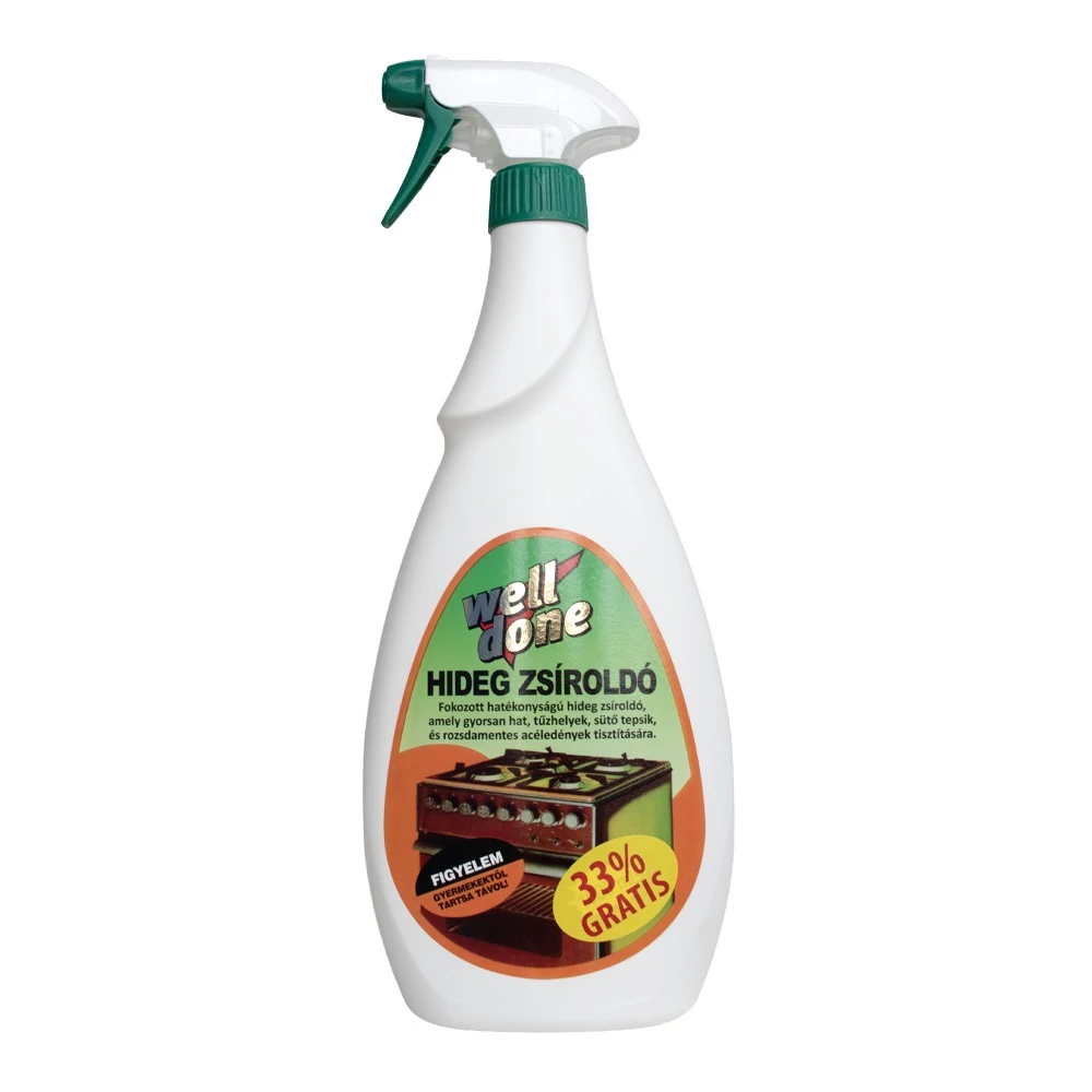 Hideg zsíroldó szórófejes 750ml + 250 ml gratis Well Done