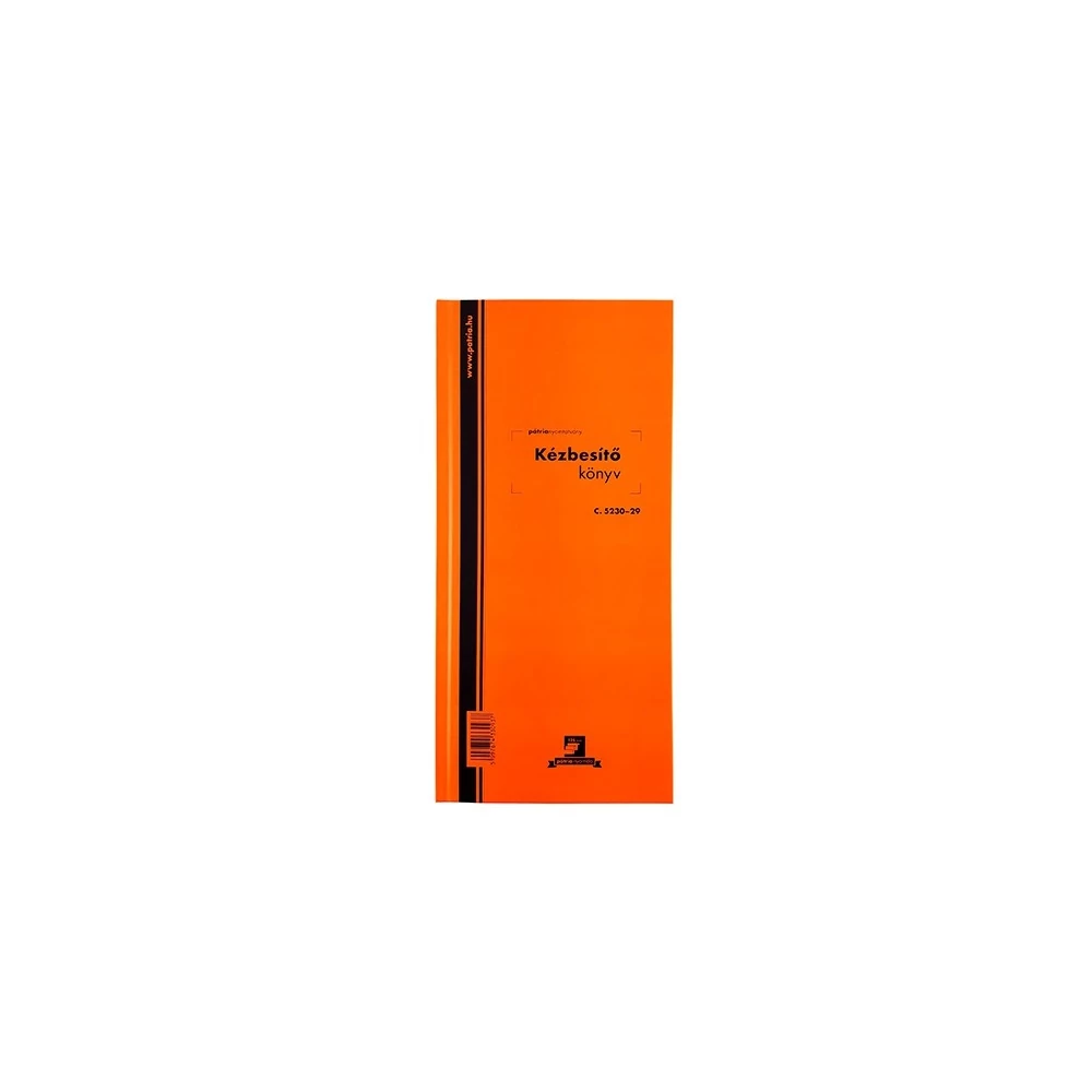 Kézbesítő könyv 100lap,os 130x297mm, C.5230-29 Pátria