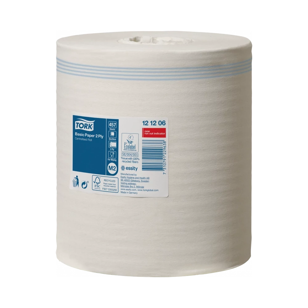 Kéztörlő 2 rétegű tekercses átmérő 20 cm 160 m/tekercs 6 tekercs/karton M2 Universal Tork_121206 fehér