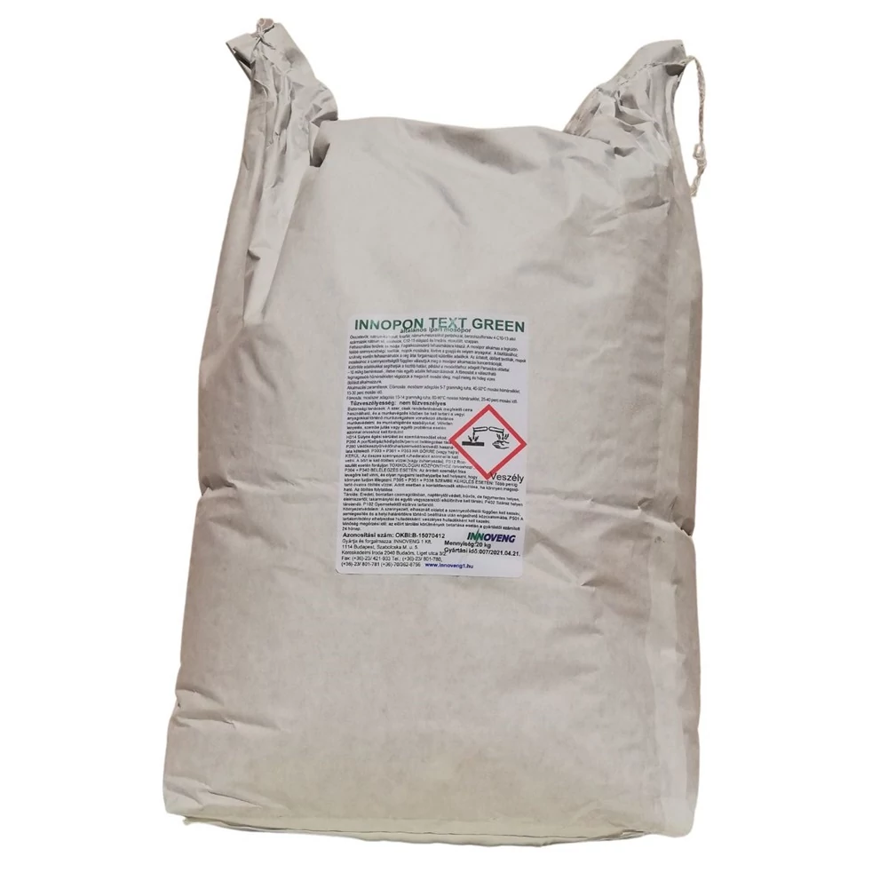 Mosópor 20 kg ipari INNOPON TEXT GREEN2